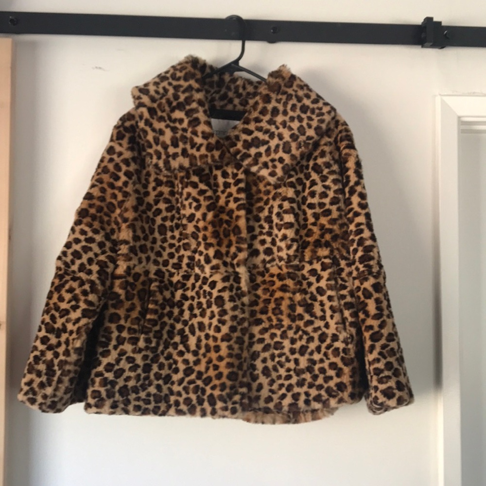 Rabbit fur coat. Bloomingdales. Cheetah print